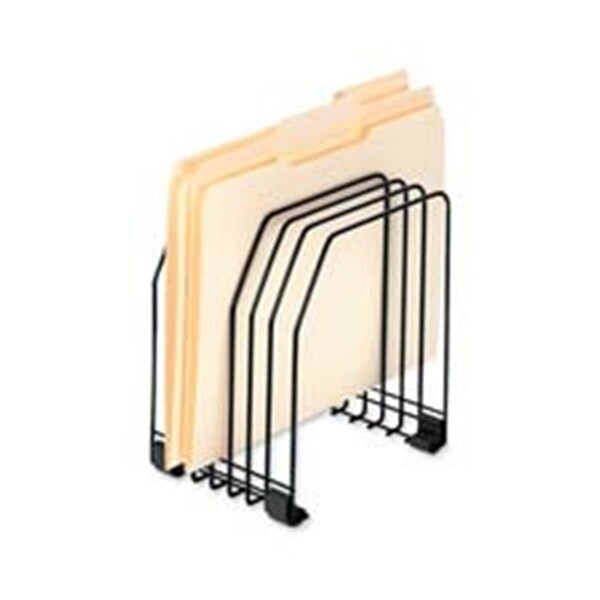 Suitex Workstation File Organizer- 7-.38 in Wx5-.88 in Dx8-.25 in H- Black SU18459 - main